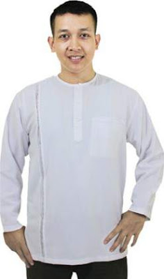 Baju Koko Putih Polos Baju Muslim Warna Putih Untuk Pria