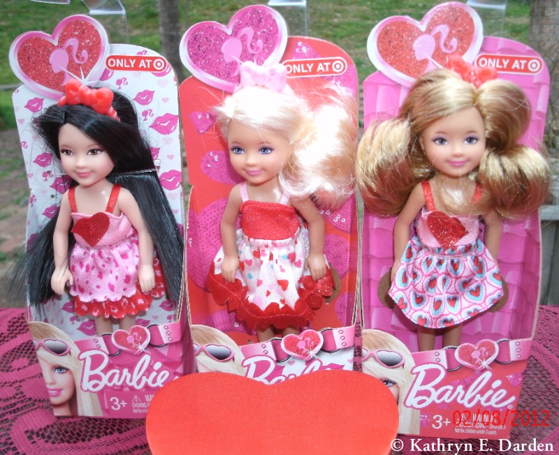 2012 Valentine's Day Chelsea dolls at Target Stores