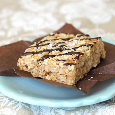 Healthy Marshmallowy Coconut Butter Krispy Treats