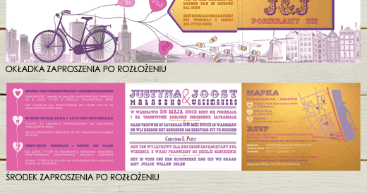 Projekt ślub Oryginalne Zaproszenia ślubne I Dodatki Weselne