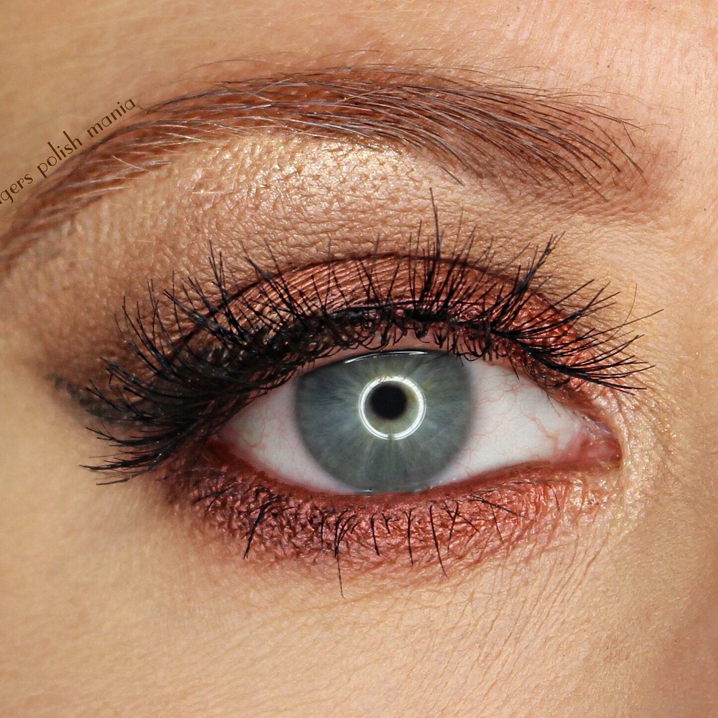 fingers polish mania Bronze Fall Eye Look