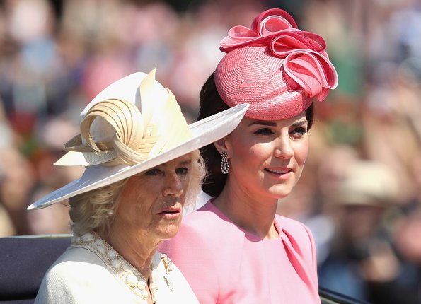 Queen Elizabeth, Duchess Camilla, Kate Middleton, Duchess Catherine, Princess Eugenie, Princess Beatrice, Princess Charlotte, Prince George, Prince Harry