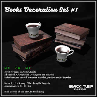 [Black Tulip] Mesh - Books Decoration Set #1