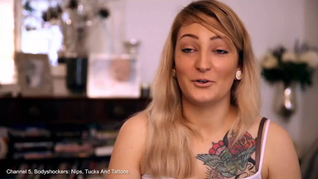 Ruth shows off tattoos threatening to ruin her wedding day