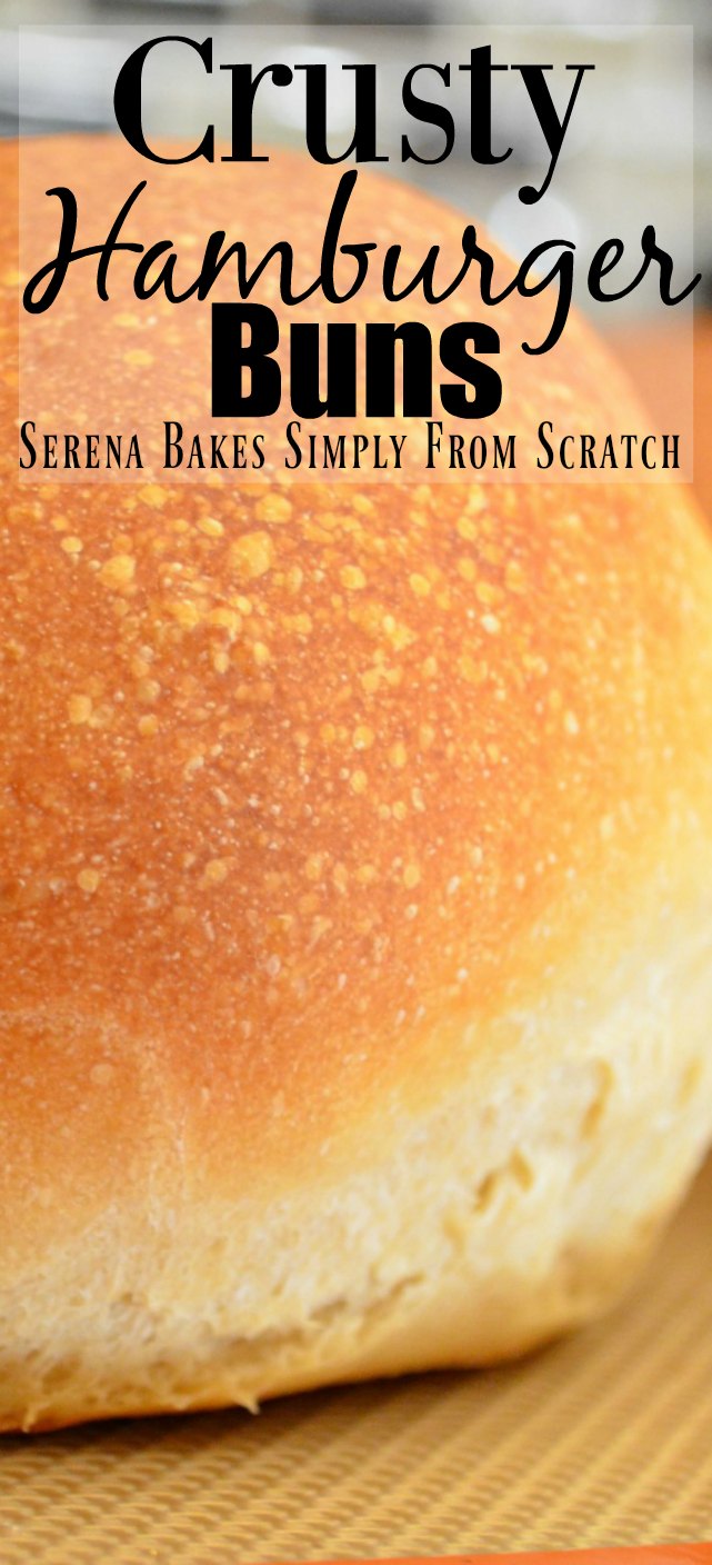 Homemade Crusty Hamburger Buns Serena Bakes Simply From Scratch