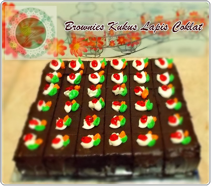 Trisna Cakes CAKE POTONG BROWNIES KUKUS LAPIS COKLAT