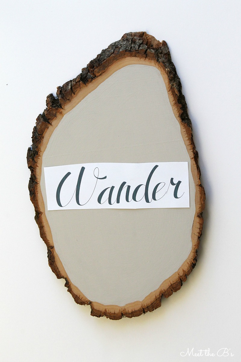 How to make wood slice wall art Monthly DIY Challenge The Inspired Hive