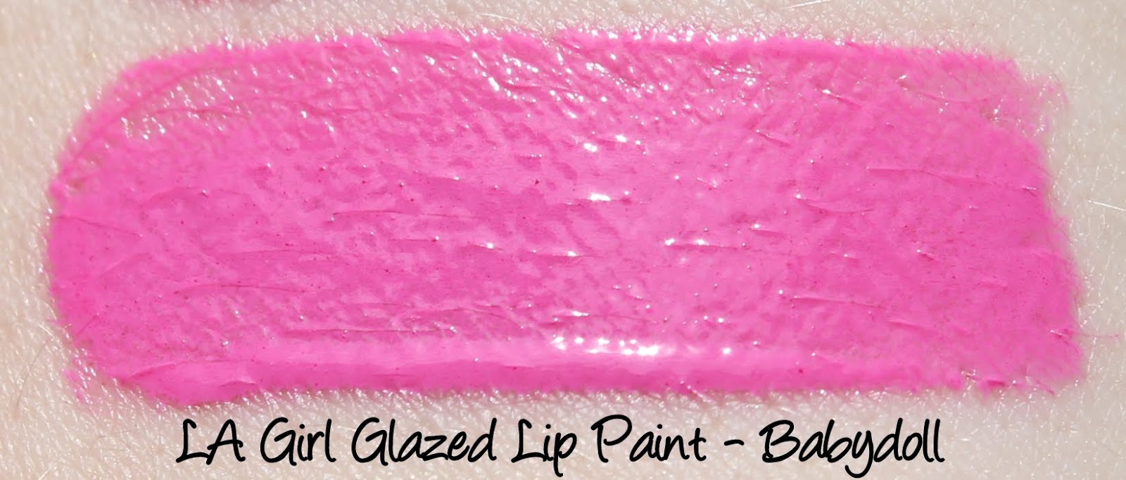 LA Girl Glazed Lip Paints - Babydoll Swatches & Review
