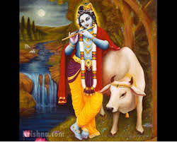 Lord Krishna and Cow