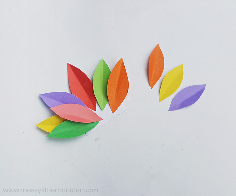 colourful paper turkey craft