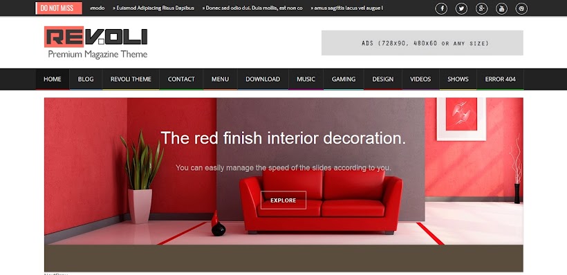 Revoli Free Blogger Template