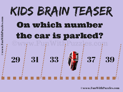 It is an Easy Parking Puzzle for Kids in which you have to tell on which number the car is parked
