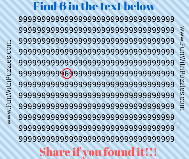 Test Your Visual Skills with Hidden Number 6 Puzzle Answer