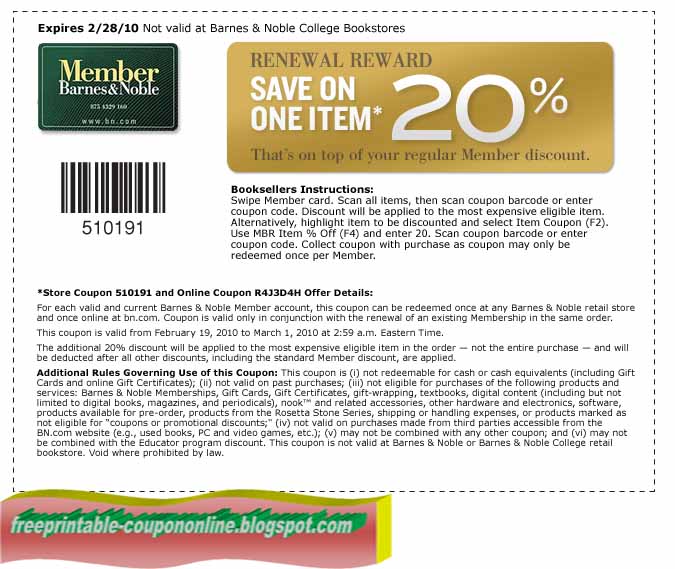 Coupon for barnes and noble textbooks online