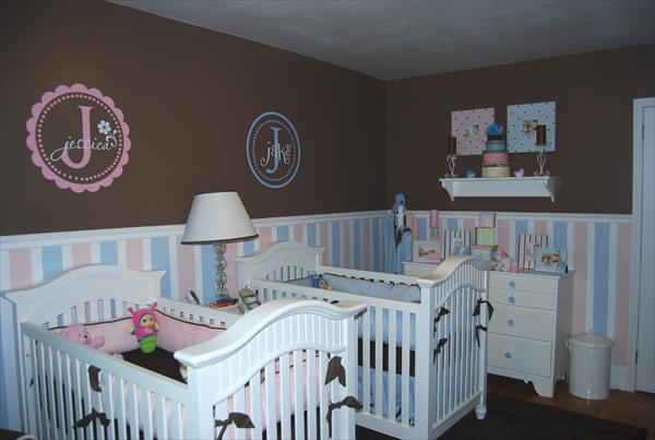 Quarto casal de gêmeos bebês Ideias para quartos de bebês gêmeos