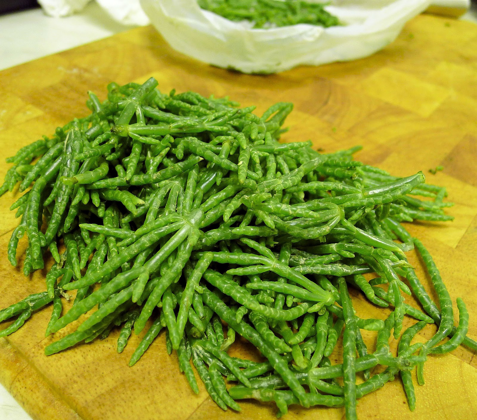 Culinary Adventures in London Foil Baked Halibut Steaks with Samphire