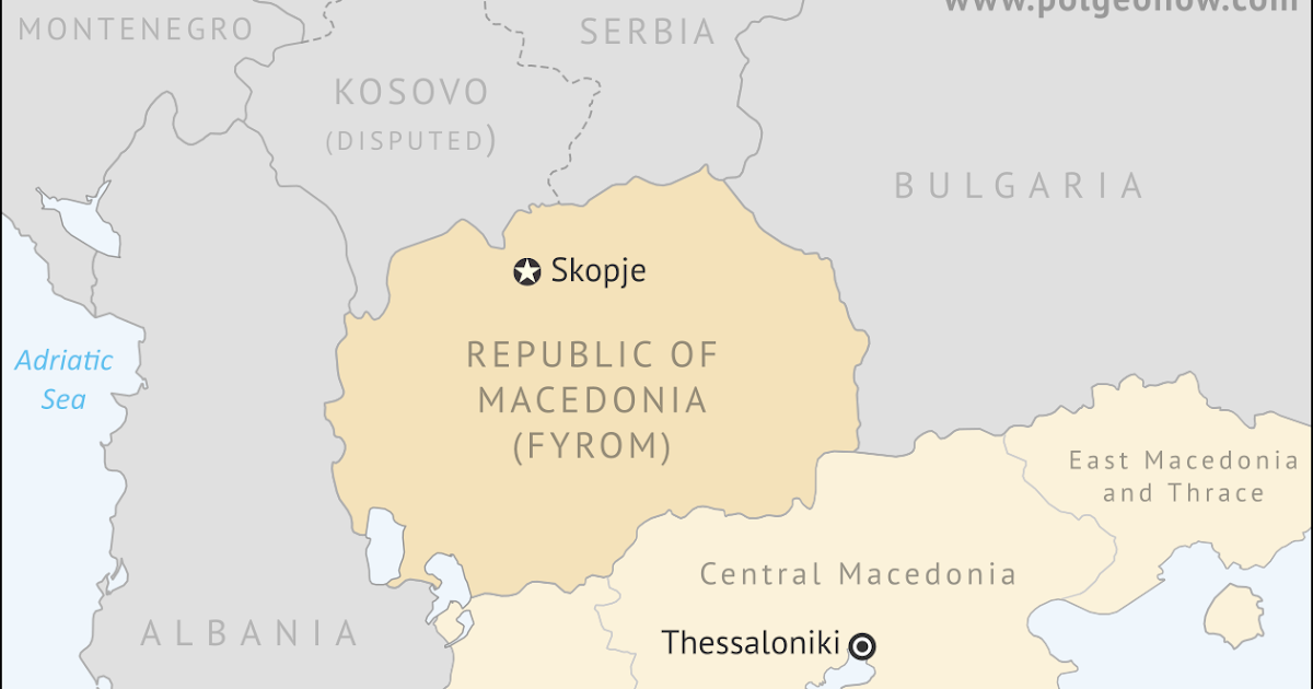 "North Macedonia" Vote Not All About Country Name Political Geography Now