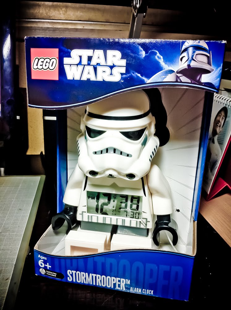 storm trooper lego clock