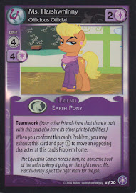 My Little Pony Ms. Harshwhinny, Officious Official The Crystal Games CCG Card