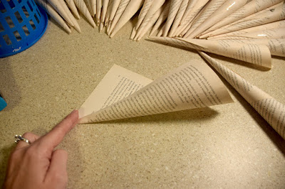 how to make book page wreath