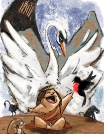 Elal, protegido por el cisne Kookn Elal, protegido por el cisne Kookn