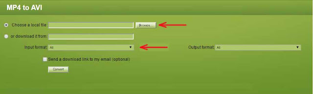 Confert video online Mp4 ke avi, mp3, mpeg, flv, dan sebaliknya Confert video online Mp4 ke avi
