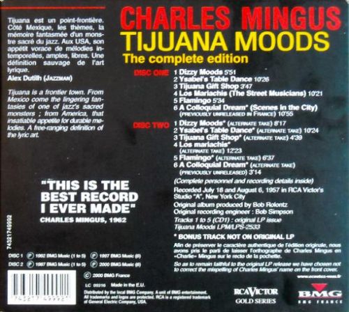 Ohms ! Charles Mingus Tijuana Moods (The Complete Edition) [Flac] [2000]