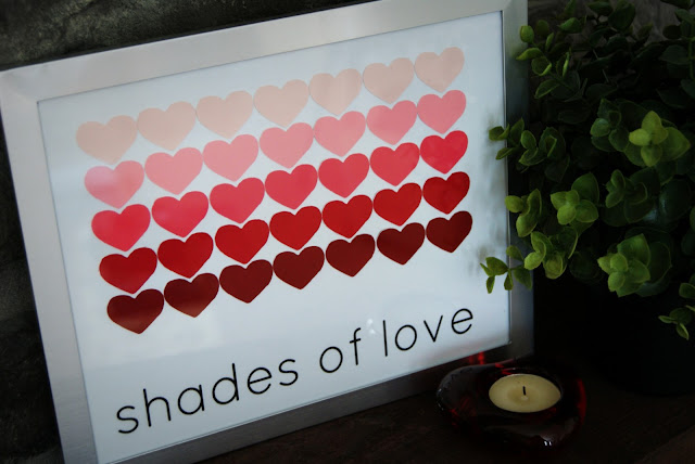 "Shades of Love" DIY Paint Chip Art