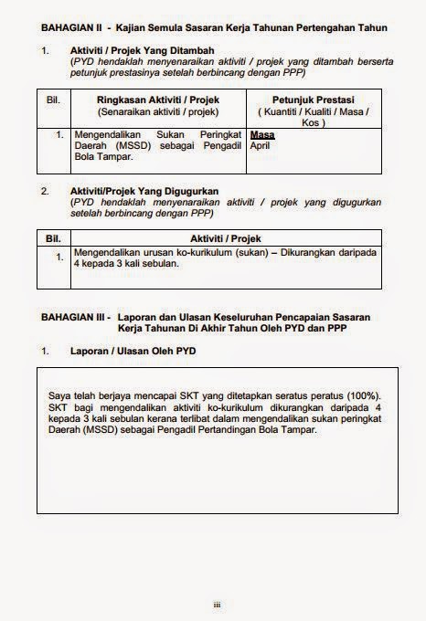 Contoh Borang Sasaran Kerja Tahunan Skt Yang Lengkap 