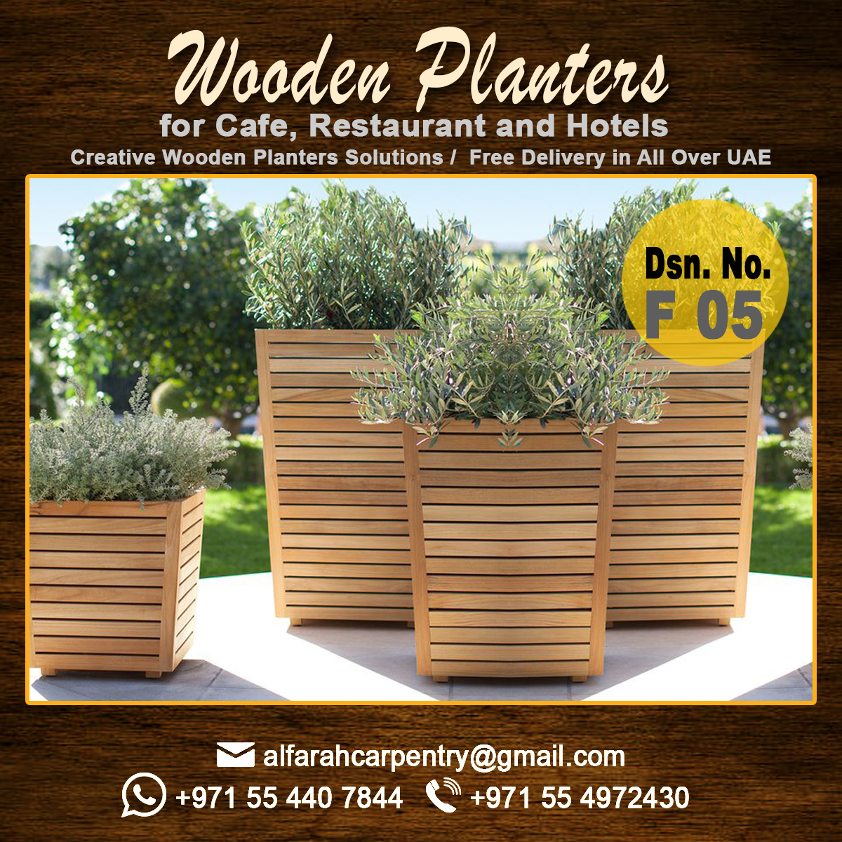 Planters For Cafeteria In Dubai Wooden Planters Planters For