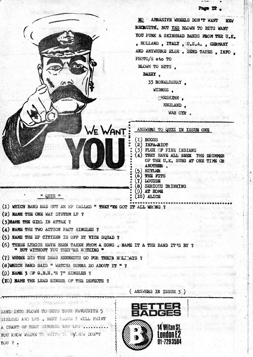 we cause havoc wherever we go..!! abrasive wheels army song 7 inch