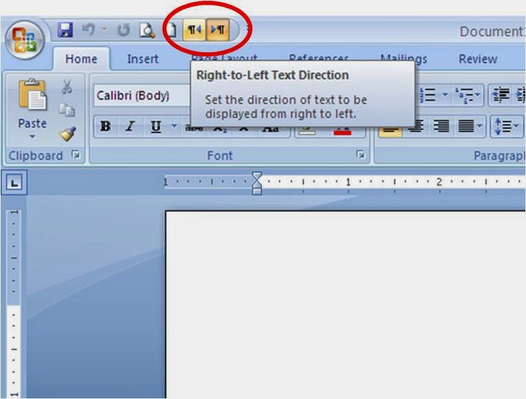 Cara Menulis dari Kanan Ke Kiri Pada Microsoft Word
