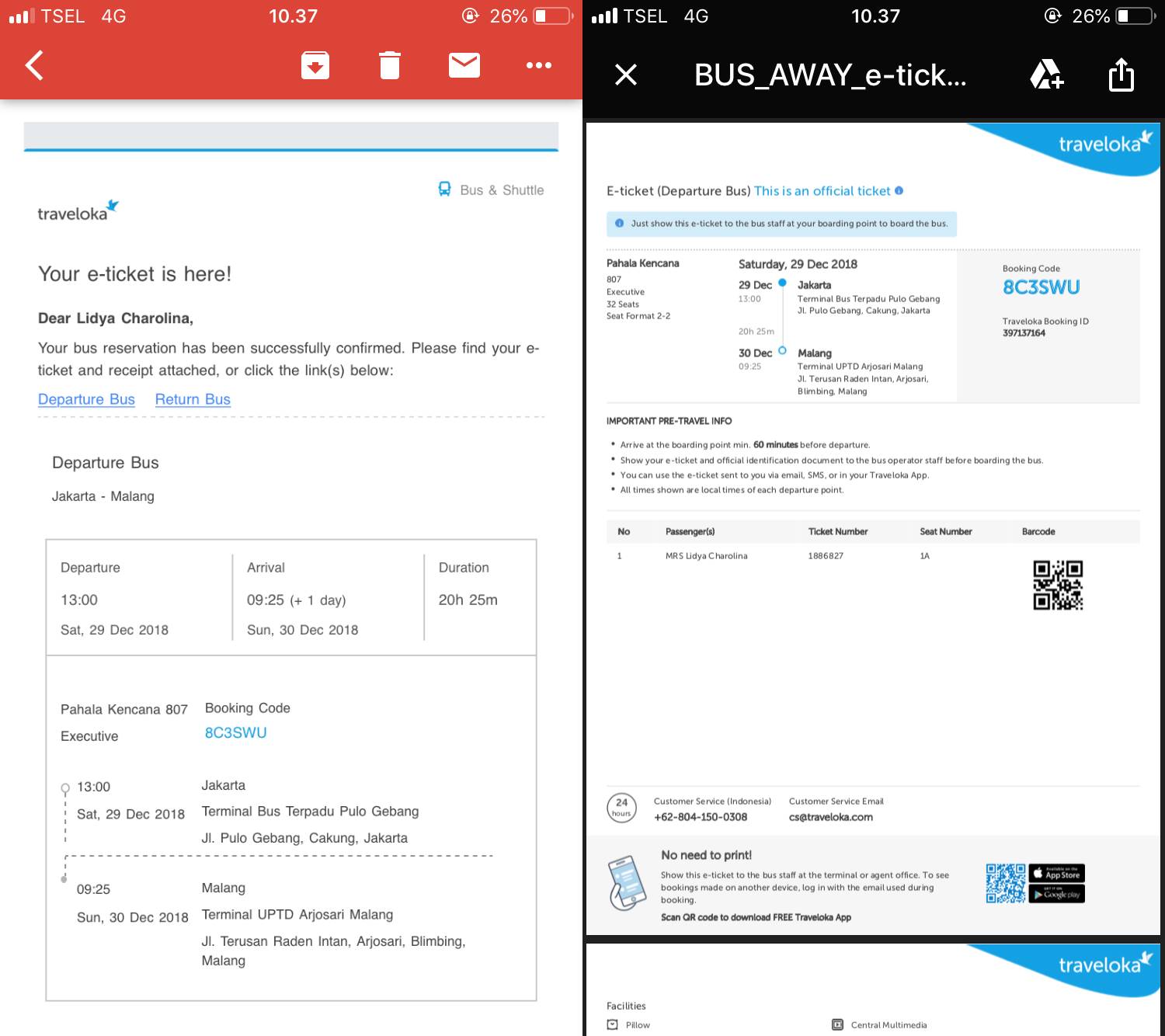 cara booking tiket bus lewat aplikasi