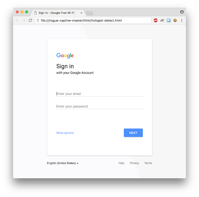google home captive portal