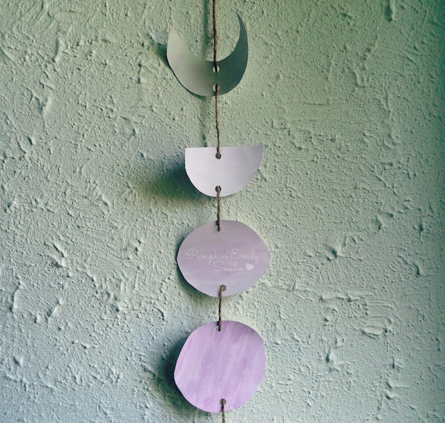 Ombre Moon Phases DIY Wall Decor