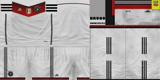 Uniforme Alemanha 2014 2016 WE10 TudodeWe Pes
