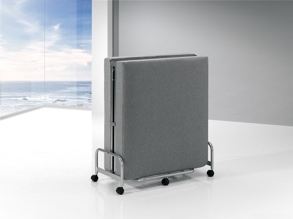 cama plegable con ruedas