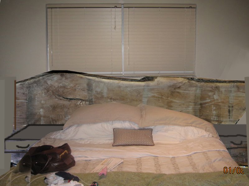 Dorset Custom Furniture - A Woodworkers Photo Journal: a walnut slab bed