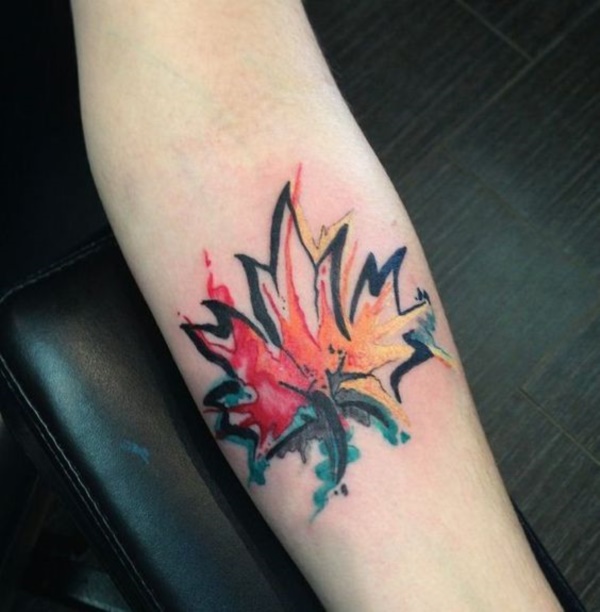 Tatuagens femininas de folhas Tatuagens femininas de folhas