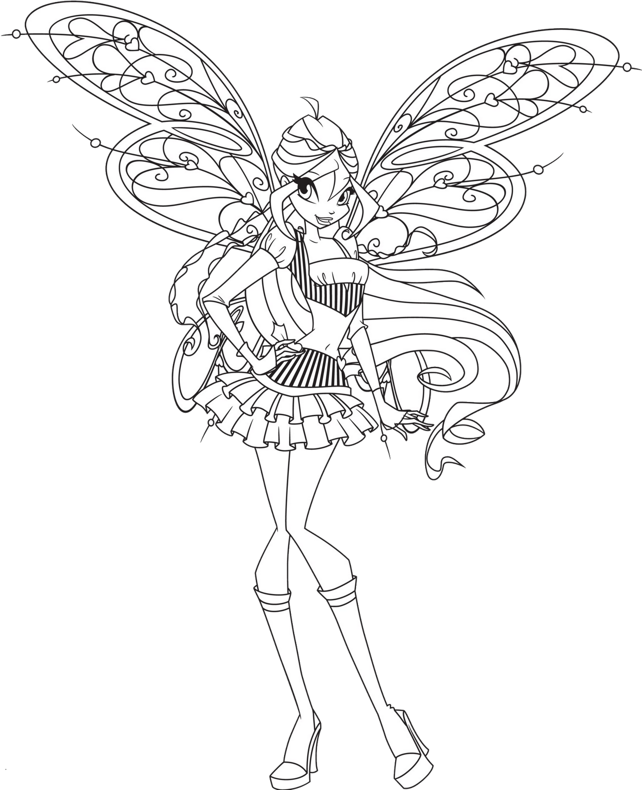 Winx Club All: Colorear: Colorea a Bloom Believix con nueva pose