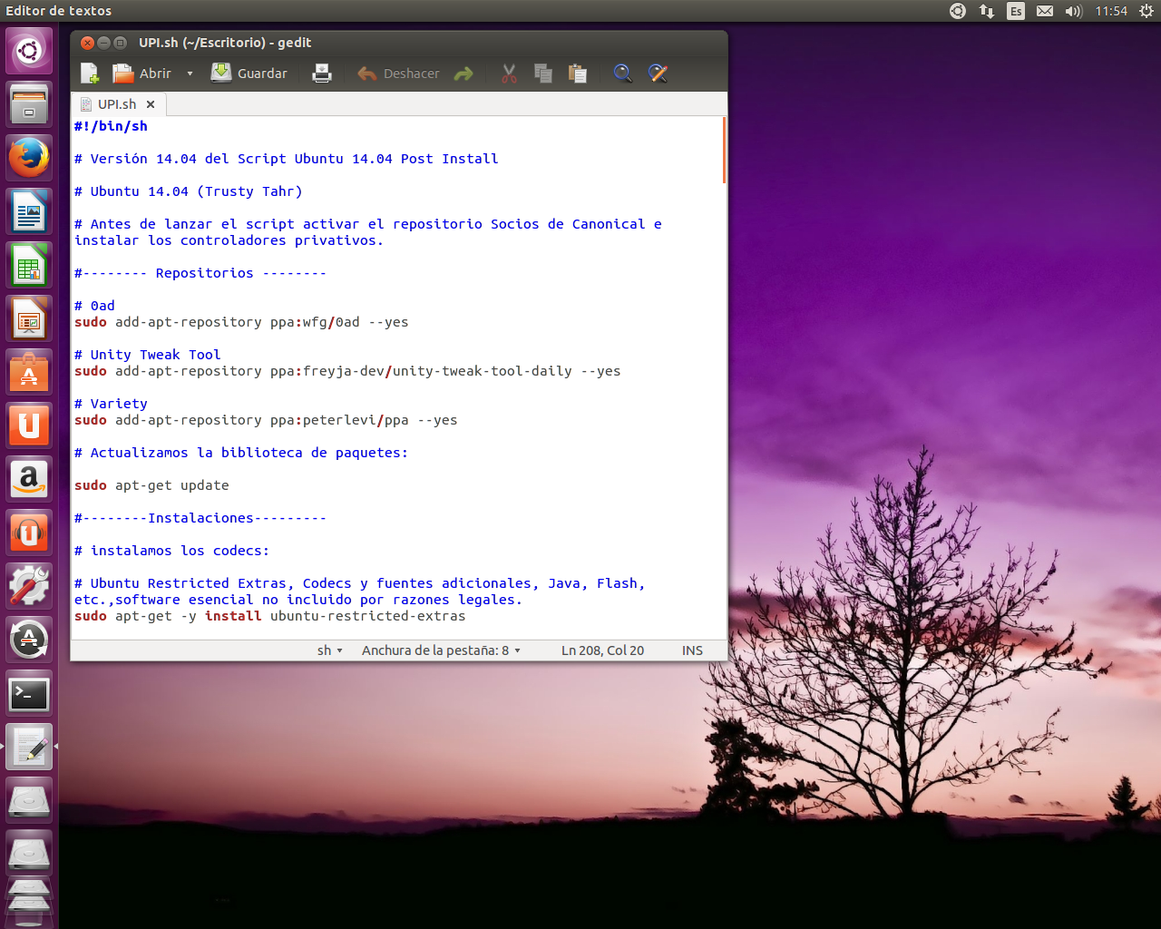 script post install logiciel ubuntu