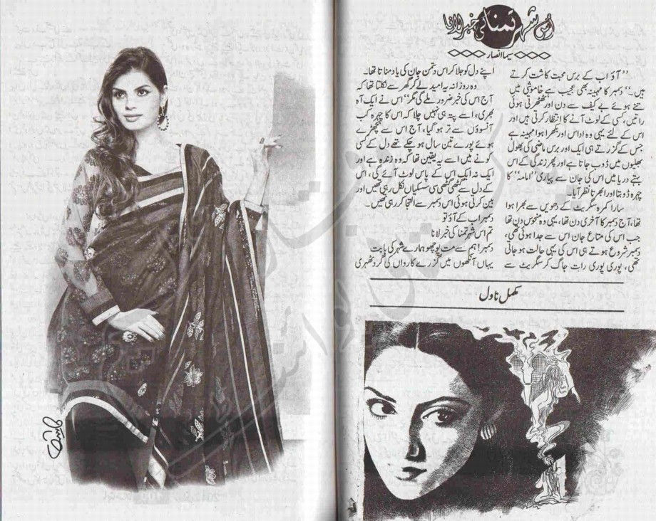 urdu novel shehr e tamanna