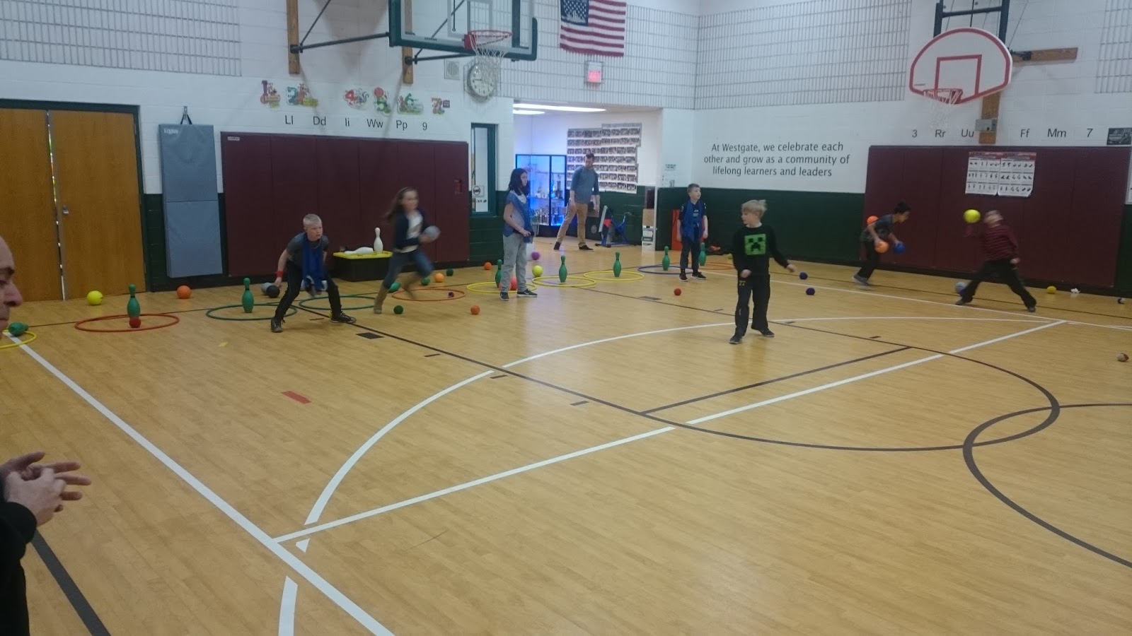 Westgate Elementary PE Pin Knockdown