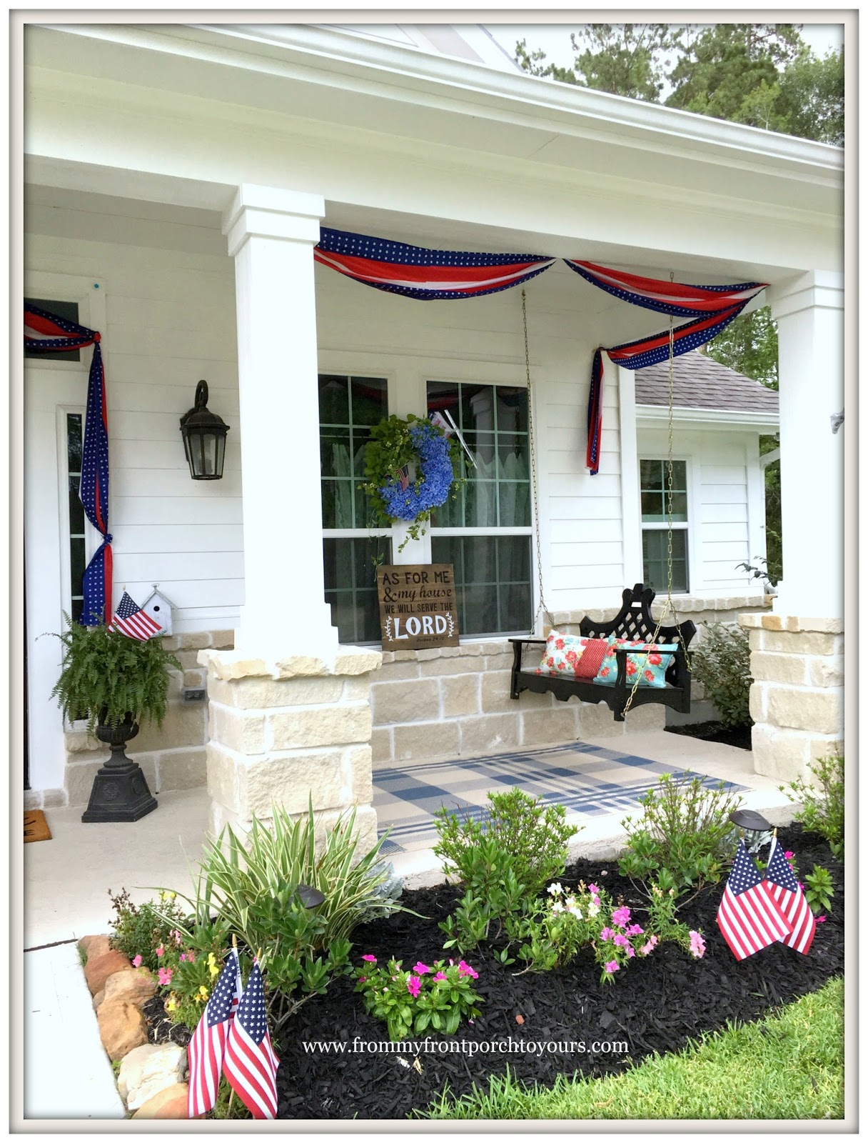From My Front Porch To Yours Farmhouse Patriotic Summer Front Porch