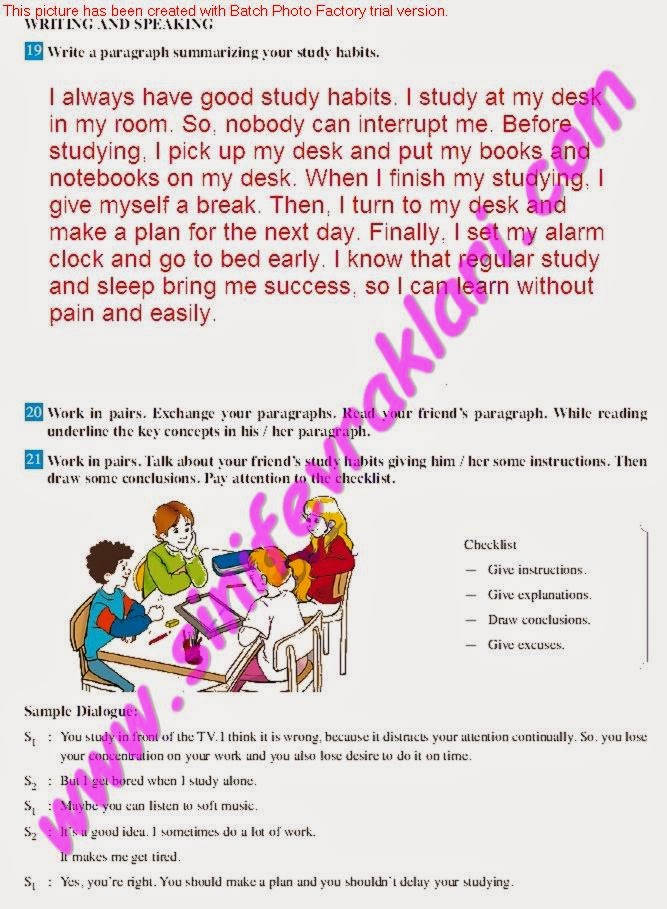 8.SINIF İNGİLİZCE DİKEY YAYINLARI DERS KİTABI CEVAPLARI SAYFA 28 - Ders