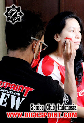 face painting football jakarta