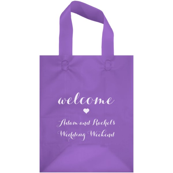 Purple Frosted Wedding Gift Bag