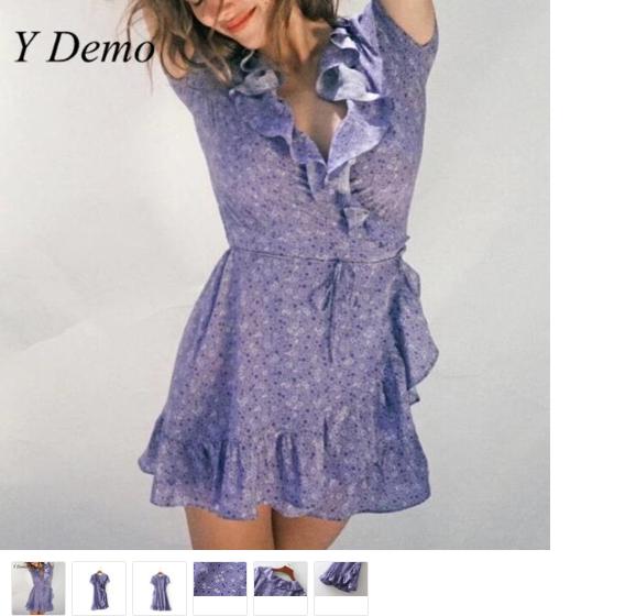 Cute White Lace Dresses - Womens Navy Dress