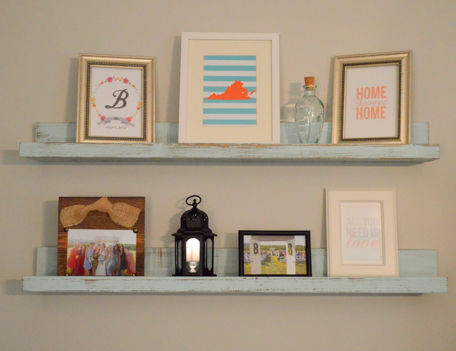 Newlywed Nesters DIY Pottery Barn Inspired Shelves