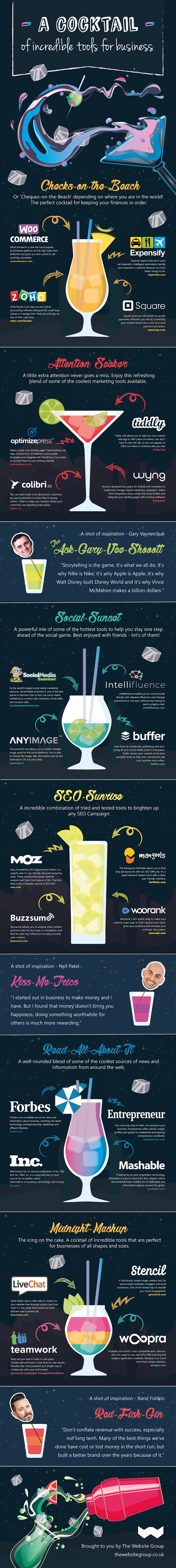 A Cocktail of Incredible Tools for Business! [Infographic]